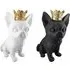 Ocala Chihuahua Roxy Sculpture - Black and White, Polyresin