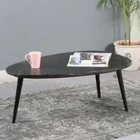 Ocala Coffee Table - Black, Marble
