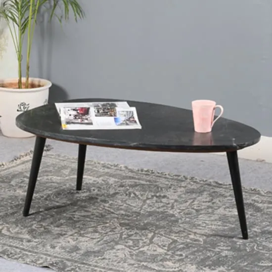 Ocala Coffee Table - Black, Marble