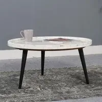 Ocala Coffee Table - White, Marble