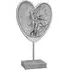 Ocala Dancing Couple Heart Sculpture - Silver, Polyresin