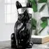 Ocala Dog Sitting Sculpture - Black, Polyresin