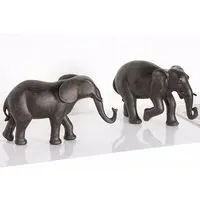 Ocala Elephant Sculpture - Brown, Polyresin
