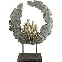 Ocala Family Sculpture - Gold, Polyresin