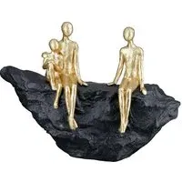 Ocala Family Sculpture - Gold, Polyresin