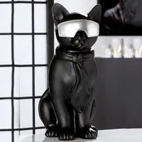 Ocala Hero Cat Sitting Sculpture - Black, Polyresin