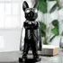 Ocala Hero Dog Standing Sculpture - Black, Polyresin