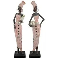 Ocala Malaikas Sculpture - Brown, Polyresin