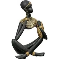 Ocala Polyresin Amari I Sculpture - Black, Gold