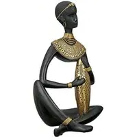 Ocala Polyresin Amari II Sculpture - Black, Gold