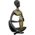 Ocala Polyresin Amari II Sculpture - Black, Gold
