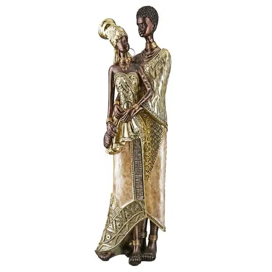 Ocala Polyresin Aminata 3 Sculpture - Gold image