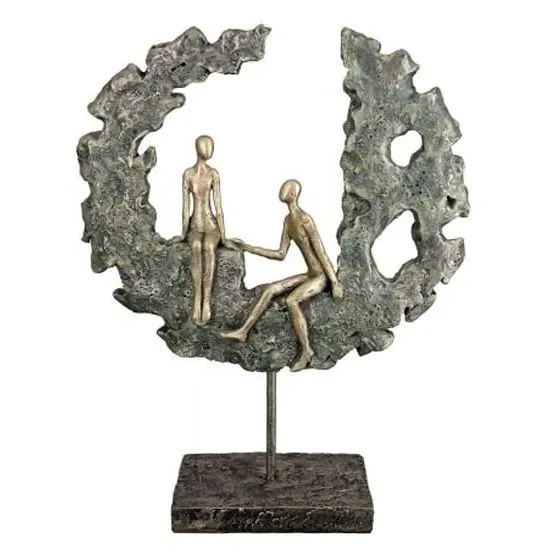 Ocala Polyresin Hand Sculpture - Gold, Green