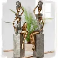 Ocala Polyresin Jamila Two Sculpture - Gold