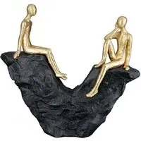 Ocala Polyresin Together Sculpture - Gold