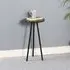 Ocala Side Table - Black, Marble