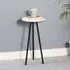 Ocala Side Table - White, Marble