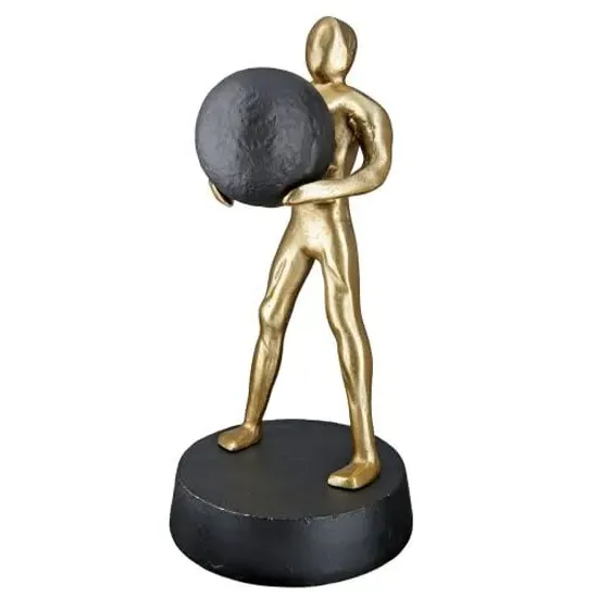 Ocala Strong Man Two Sculpture - Gold, Aluminium image