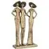 Ocala Three Divas Sculpture - Gold, Polyresin