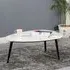 Ocala Triangle Coffee Table - White, Marble