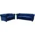 Oceanside 3+2 Seater Sofa Set - Blue, Velvet