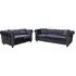 Oceanside 3+2 Seater Sofa Set - Dark Grey, Velvet