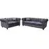 Oceanside 3+2 Seater Sofa Set - Light Grey, Velvet