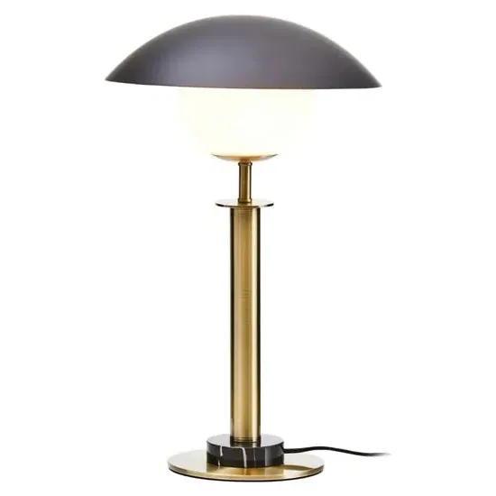Ocho Table Lamp - Black, Marble image