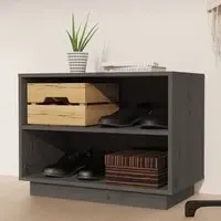 Ochoa Shoe Storage Bench - Grey, Pinewood