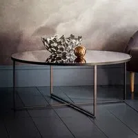 Oconto Coffee Table - Black, Smokey Glass