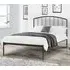 Odelia Double Bed Frame - Satin Grey, Metal