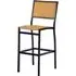 Oderico Outdoor Bar Chair - Black, Rattan
