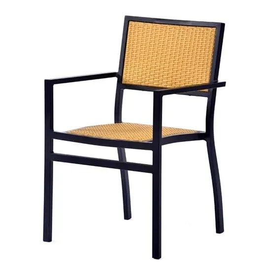 Oderico Outdoor Rattan Armchair - Black