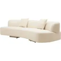 Odessa 3-Seater Sofa - Cream, Fabric