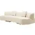 Odessa 3-Seater Sofa - Cream, Fabric