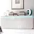 Odessa Large Sideboard with LED - White, High Gloss