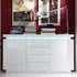 Odessa Sideboard with LED - White, High Gloss