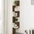 Odierne Corner Wall Shelf - Brown Oak, Engineered Wood