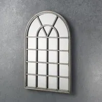 Ofra Window Mirror - Pewter Frame