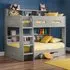 Oihane Bunk Bed with Storage - Grey Oak