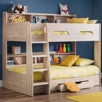 Oihane Bunk Bed with Storage - Sonoma Oak