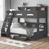 Oihane Triple Sleeper Bunk Bed with Storage - Anthracite