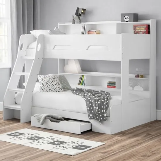 Oihane Triple Sleeper Bunk Bed with Storage - White