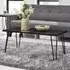 Ojai Coffee Table with Black Legs - Espresso
