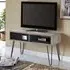 Ojai TV Stand with Black Legs - Grey, Wood