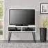 Ojai TV Stand with Black Legs - White, Wood