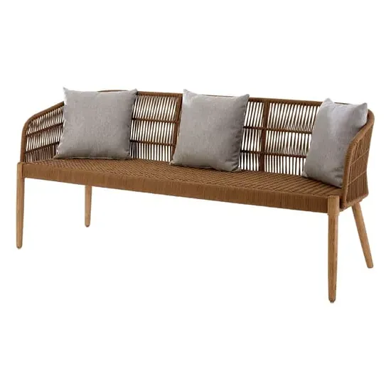 Okala Woven 3-Seater Sofa - Natural, Cotton Rope