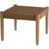 Okala Woven Cotton Rope Footstool - Natural