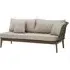 Okala Woven Lounge Chaise - Grey, Natural Wood