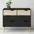 Oklo Chest of 4 Drawers - Black, Oak